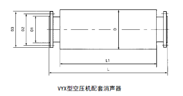 YX型空压机配套消声器